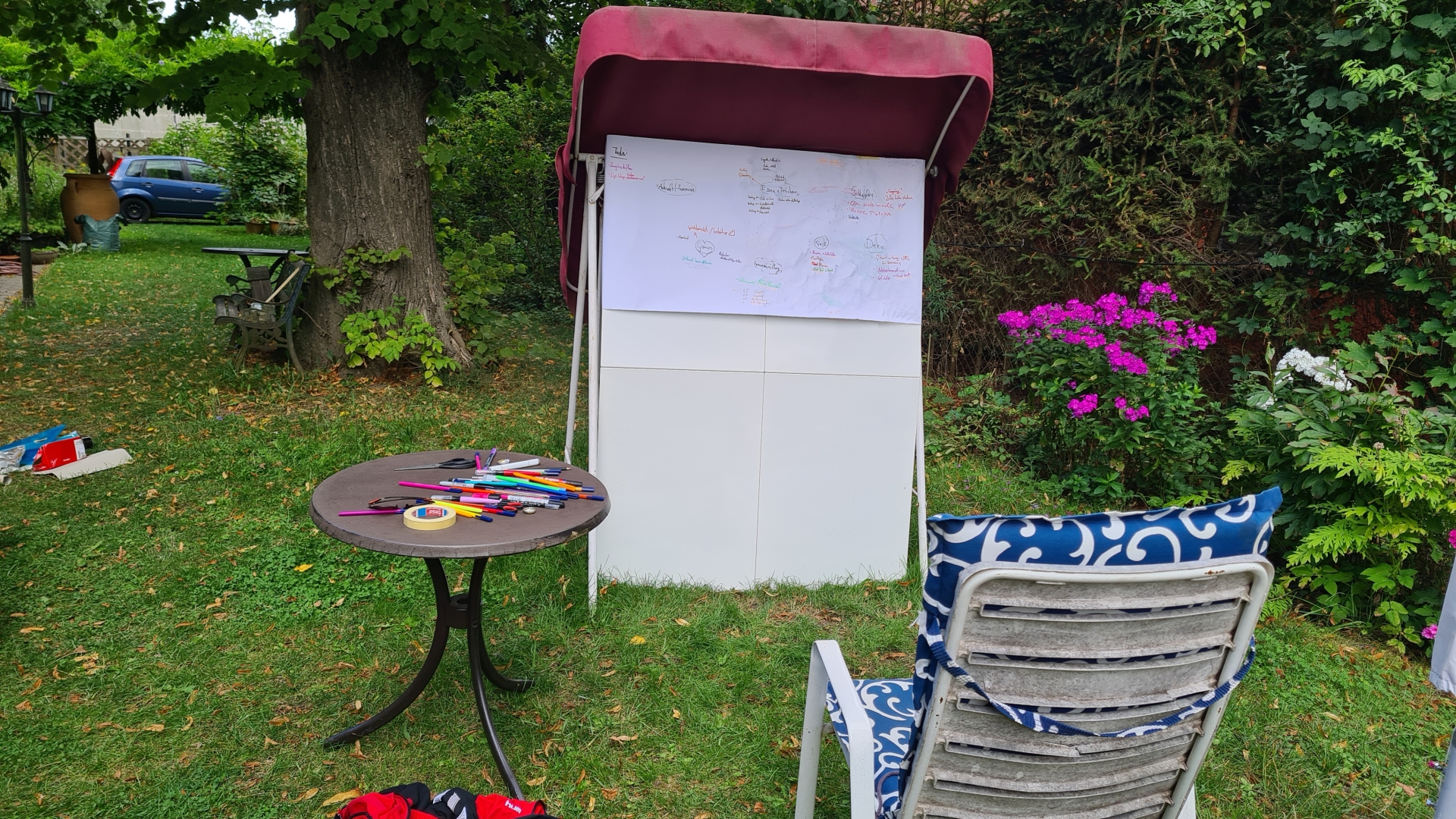 Brainstorming an der frischen Luft