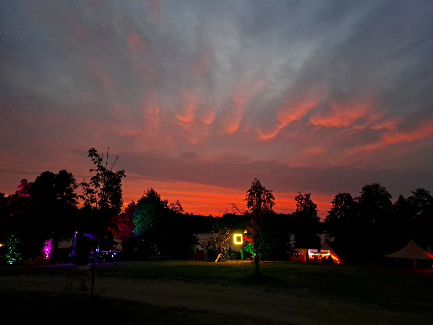 Heavenly Laser Beams on the Festival